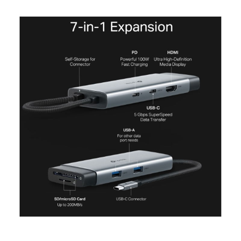 TP-Link USB Type-C 7-Port Hub TP-Link USB Type-C 7-Port Hub
